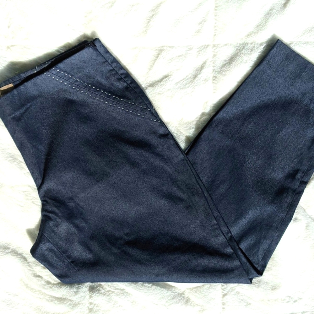 i.e. Stretch Denim Blue Cropped Pants Jeans sz 12